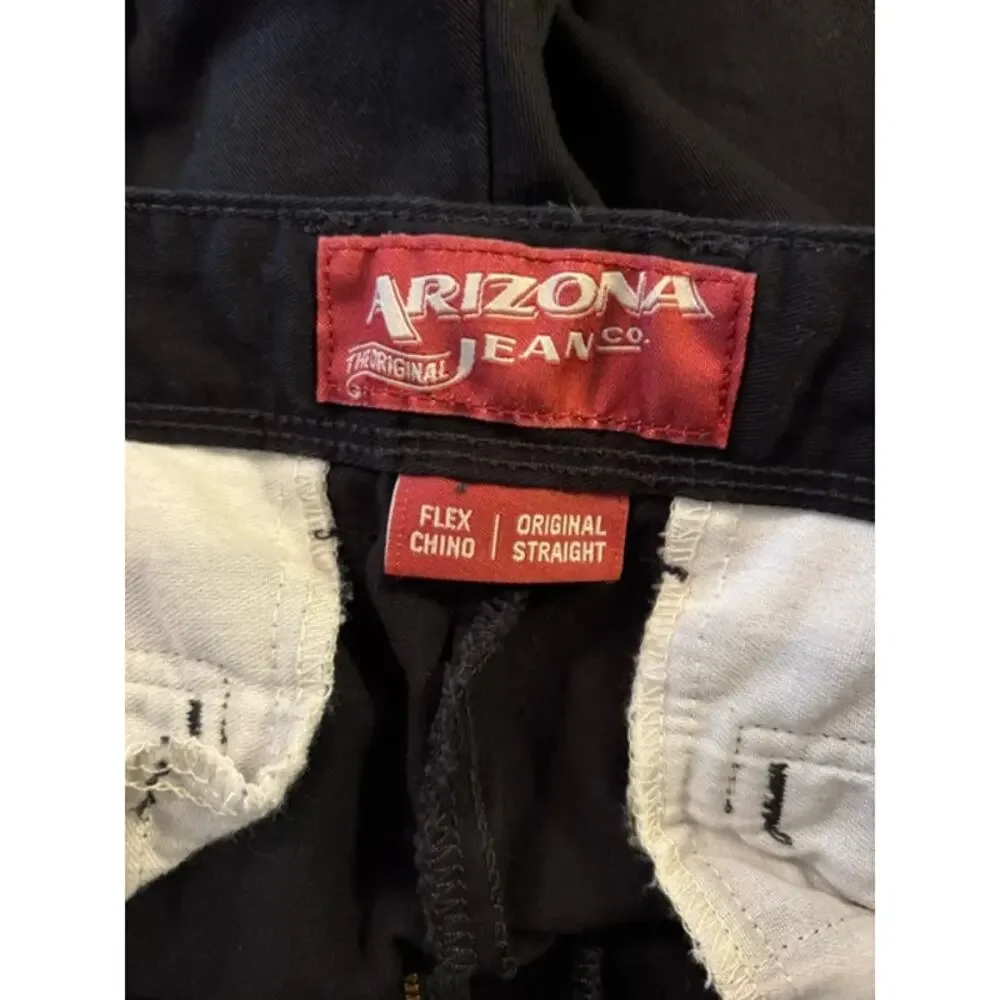 Men’s Black Arizona Original Straight Pants 38 x 32